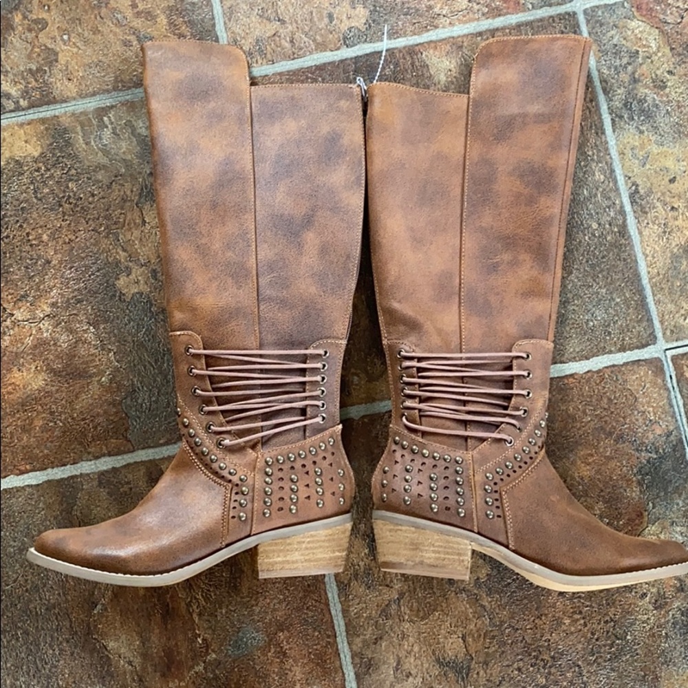 Not Rated tall brown boots